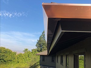 Copper fascia